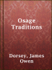 Osage_traditions