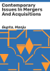 Contemporary_issues_in_mergers_and_acquisitions