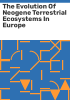 The_evolution_of_Neogene_Terrestrial_Ecosystems_in_Europe