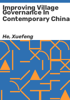 Improving_village_governance_in_contemporary_China