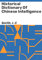 Historical_dictionary_of_Chinese_intelligence