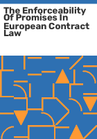 The_enforceability_of_promises_in_European_contract_law