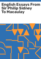 English_essays_from_Sir_Philip_Sidney_to_Macaulay