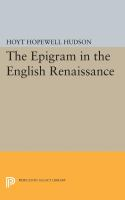 The_epigram_in_the_English_Renaissance