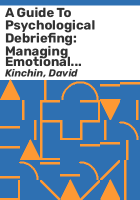 A_guide_to_psychological_debriefing