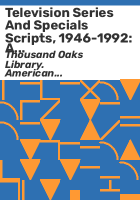 Television_series_and_specials_scripts__1946-1992