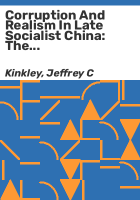 Corruption_and_realism_in_late_socialist_China
